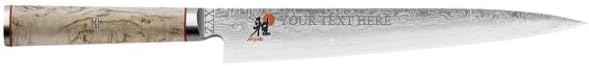 MIYABI Birchwood SG2-5000MCD 9-inch Slicing Knife - Custom Engraved, Personalized