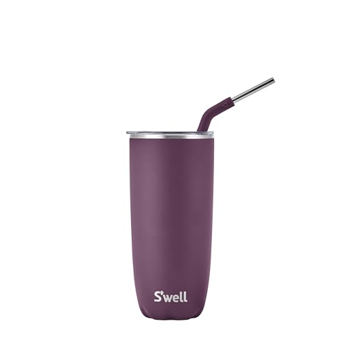 Stainless Steel Tumbler with Straw and Slide