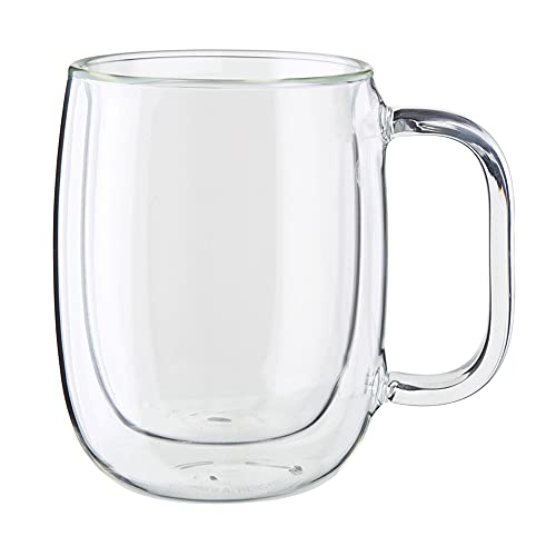 Sorrento Plus 8 (12.2 Ounces / Double-Wall Glass Coffee Mug Set)