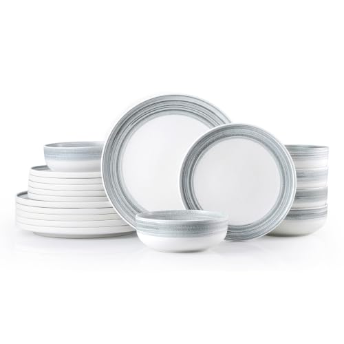 Stoneware Dinnerware Set (Blue / Service for 6-18Pcs)