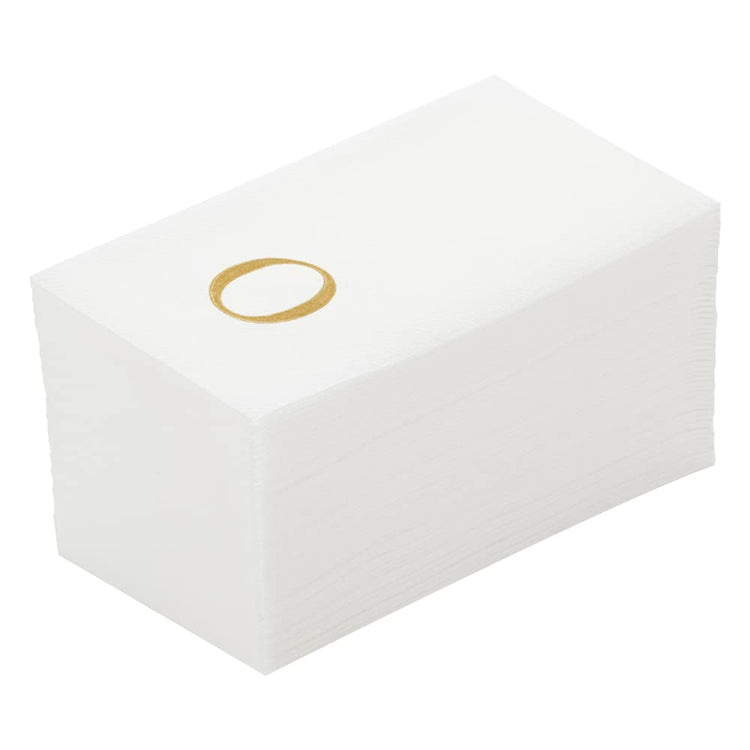 Paper Rectangle Gold Letter O Linen (2000 Count)