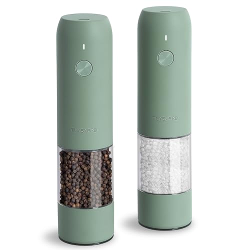 Electric Salt and Pepper Grinder Set (Sage)