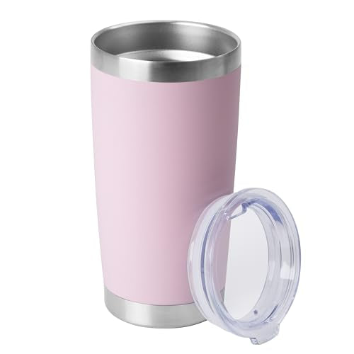20oz Stainless Steel Tumblers Bulk (Light Pink-A / 1 Count (Pack of 1))