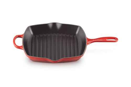 Enameled Cast Iron Square Skillet Grill