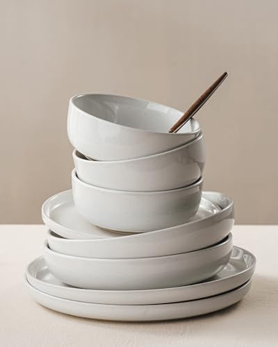 Milkyway 24 Piece Dinnerware Set with Mugs (White / Service for 6 (Include Mugs))