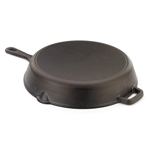 Pre Seasoned Cast Iron Skillet (12-Inch (1-Pack) / Black)