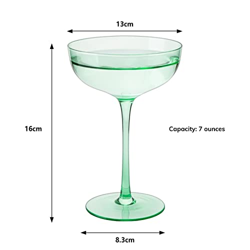 Green Colored Martini