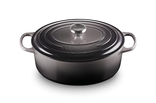 Enameled Cast Iron Oval Dutch Oven