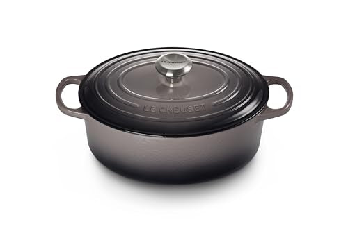 Enameled Cast Iron Oval Dutch Oven