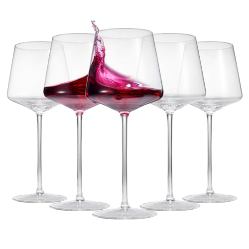 Long Stem Modern Wine Glasses