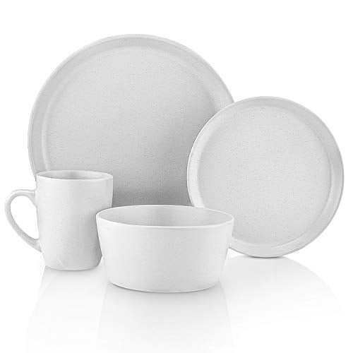 Albie Stoneware 16 Piece Modern Dinnerware Set (16 Count)