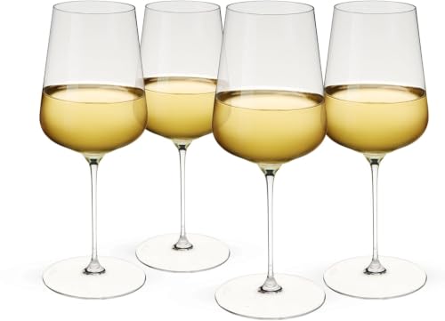 Definition Crystal Universal Wine Glasses for Red and White Wines (4 Count)