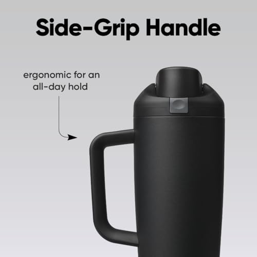 FreeSip Tumbler Stainless Steel Water Bottle 30 oz Very (Very, Very Dark / 30 Ounces)