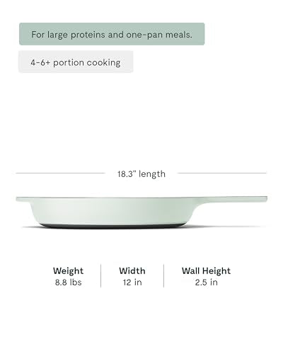 12" Cast Iron Skillet Pan