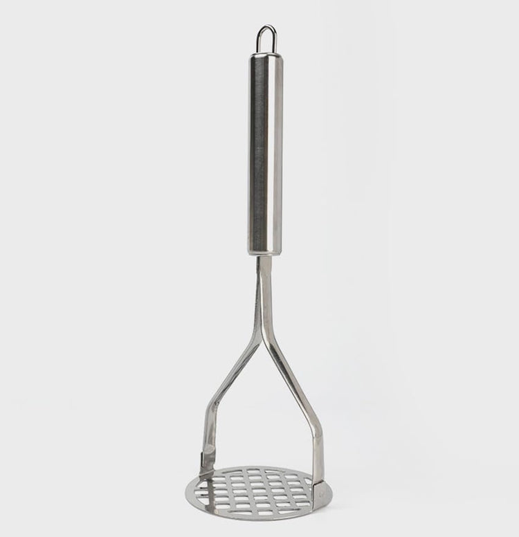 Potato Masher (4-Pack), 10-Inch Sturdy Gourmet Stainless Steel Wire Masher, Heavy Duty Metal Potato Ricer, Vegetables Fruits Hand Mashers, Dishwasher Safe