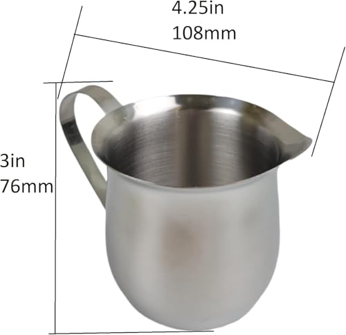 8oz Brew Pitcher Stainless Steel Milk Frothing Pitcher