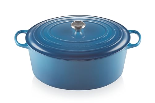 Enameled Cast Iron Oval Dutch Oven