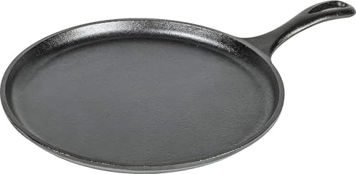 Round Seasoned Cast Iron Griddle (10.5 Inch (Pack of 1))