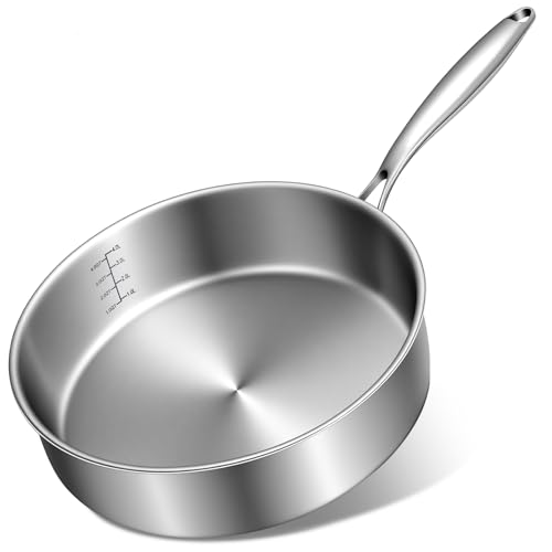 12 Inch Tri Ply Stainless Steel Frying Pan