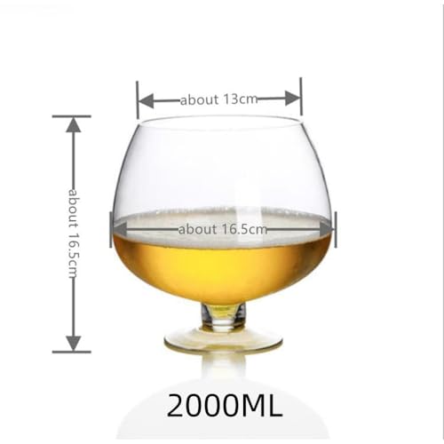 2000ml To 12000ml Super Big Crystal Glass Brandy Glasses Drink Snifters Bar Wine Surprised Drinkware