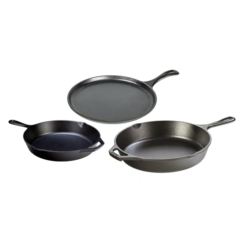 Pre Seasoned Cast Iron Set (3 Piece / Bundle)