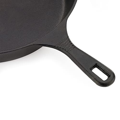 Pre Seasoned Cast Iron Skillet (12-Inch (1-Pack) / Black)