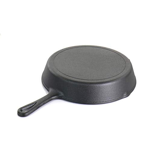 Pre Seasoned 9 Piece Cast Iron Skillet Set (6 Inch, 8 Inch, 10 Inch / 9 Piece Set)