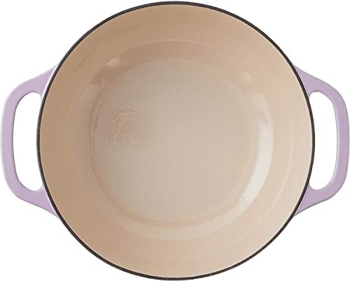 7.5 Quart Enameled Cast Iron Oval Dutch Oven with Lid