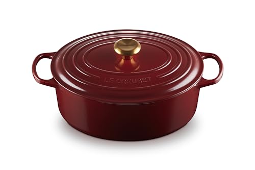 Enameled Cast Iron Oval Dutch Oven