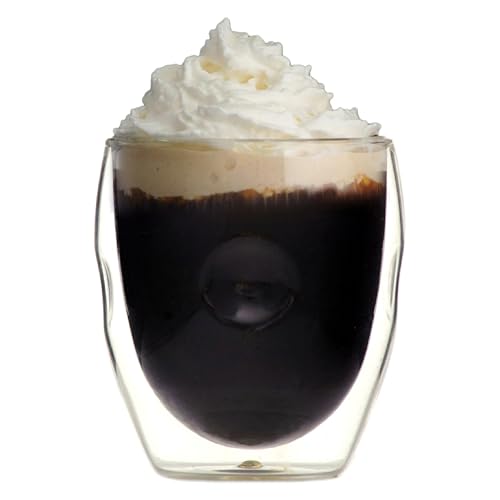 Moderna Artisan Series Double Wall 8 oz Beverage Glasses (8 Ounces)