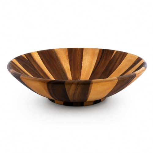 Extra Large Acacia Wood Salad Bowl (4.5" Tall x 16" Diameter)