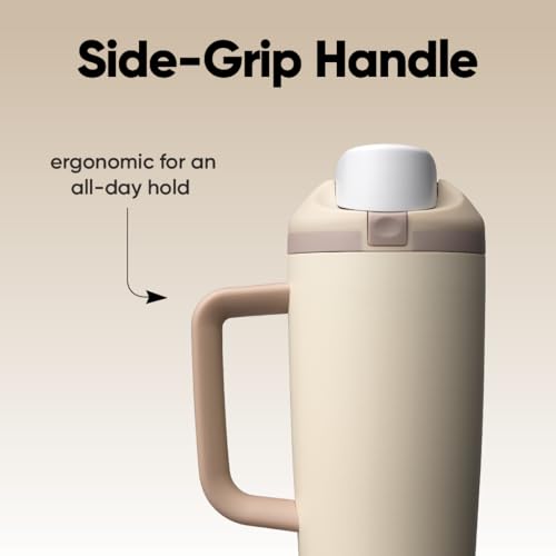 FreeSip Tumbler Stainless Steel Water Bottle 30 oz Lightly Toasted (Lightly Toasted / 30 Ounces)