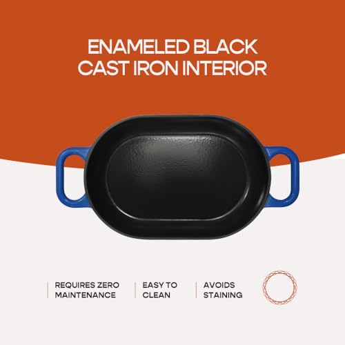 Enameled Cast Iron Dutch Oven for Professional Sourdough Bread Baking