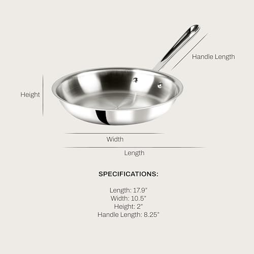 D3 Stainless Steel 10" Fry Pan