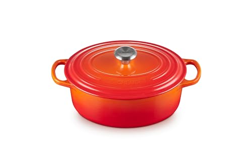 Enameled Cast Iron Oval Dutch Oven