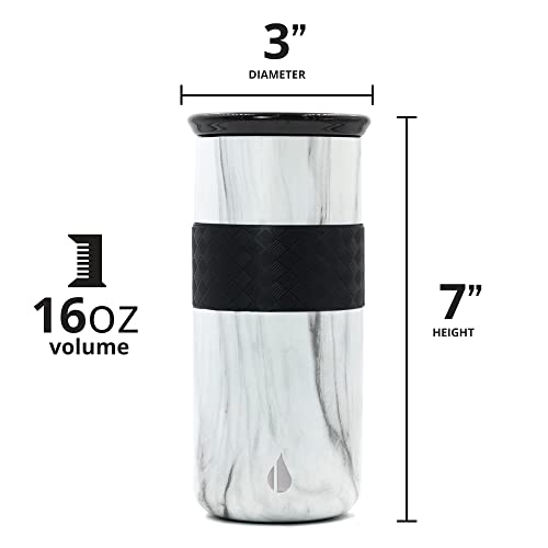 Artisan 16oz Triple (16 Ounces / White Marble)