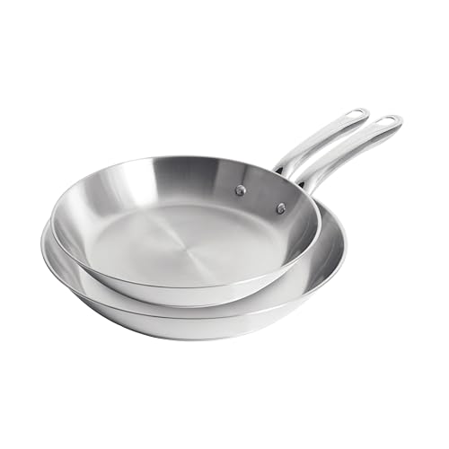 Gourmet Stainless Steel Frying Pan Set