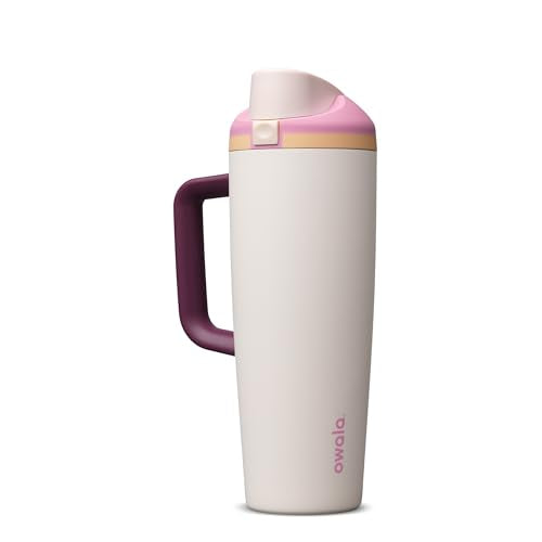 FreeSip Tumbler Insulated Stainless Steel Water Bottle with Built (Daybreak / 30 Ounces)