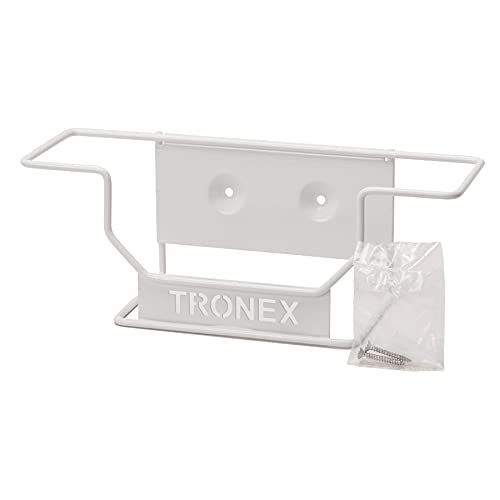 Single Wire Wall Mounted Rack Tissue Box Rack Disposable Glove Rack Napkin Box Holder Space Saver Durable White Enamel