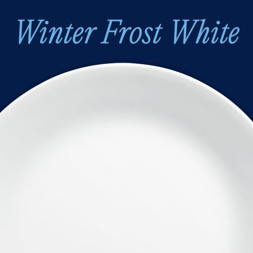 Vitrelle 8 Piece Dinner Plates Set Triple Layer Glass and Chip Resistant (10.25" Dinner Plates)