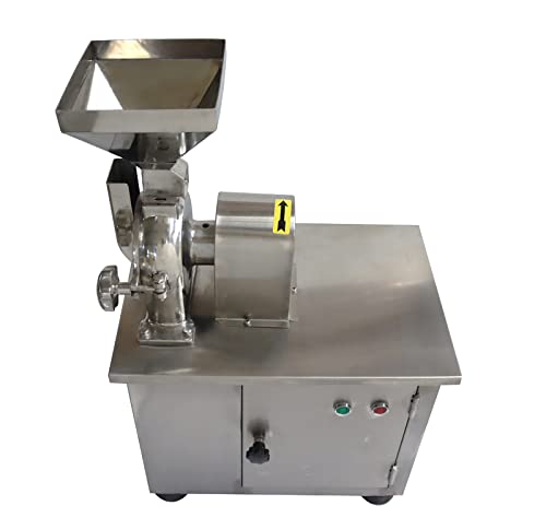 Commercial Grain Grinder Mill Electric Universal Pulverizer Grinding Machine Grain Mill Food Grinding Machine with 0.118" Crushing Fineness for Dry Grain Rice Coffee Bean