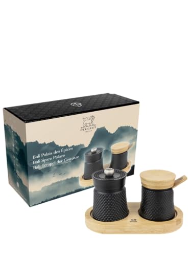 Bali Pepper Mill & Salt Cellar Set