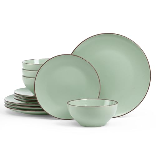 Venus Plates and Bowls Sets (Light Green / Serves 4 (12pc))