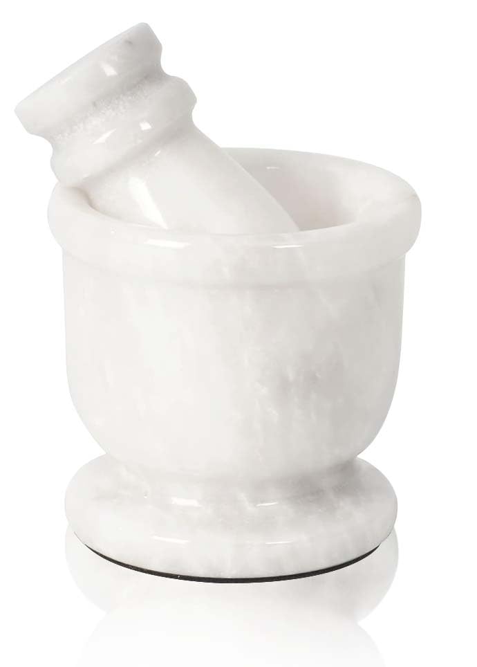 Marble Mortar and Pestle Set Small Spice Grinder & Herb Grinder