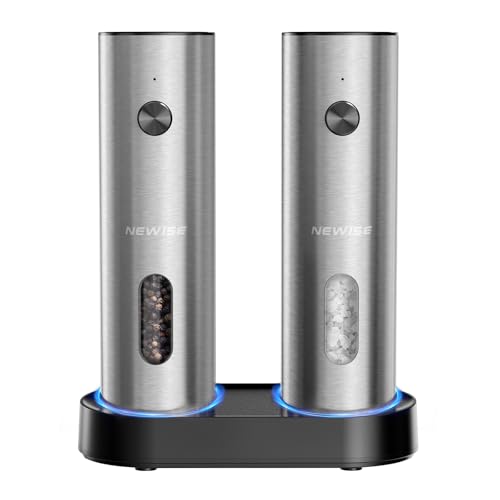 Electric Salt and Pepper Grinder Set