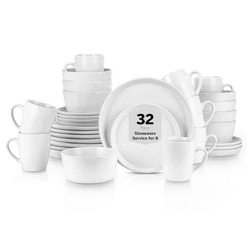Albie 32 Piece Dinnerware Set Stoneware (32 Count)