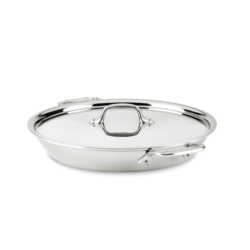 D3 Stainless Steel 3Qt Braiser Pan with Lid