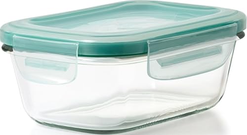 Good Grips 1.6 Cup Smart Seal Airtight Glass Rectangle Container (Clear)