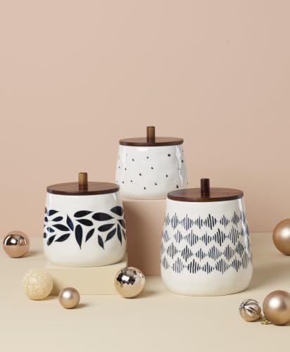 Blue Bay 3 Piece Canister Set with Lid (Canisters, Set of 3)