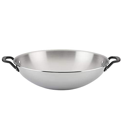 5 Ply Clad Stainless Steel Induction Wok